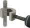 The Beadsmith Metal Stamp Holder, 6 inches, Metal Stamping Tool, with Grey & Aqua Textured Comfort Grip Handle, Holds Stamps in Place with a Safe and Secure Grip.